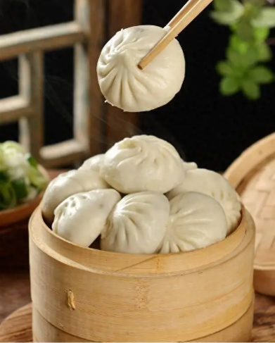 12x. 肉包子 Steamer buns with pork  4p